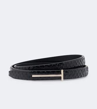 Gürtel T Icon aus Leder | Tom Ford