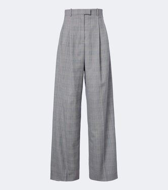 Pantalon ample en laine à carreaux | Givenchy
