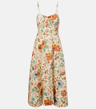Fiora floral cotton midi dress | Ulla Johnson