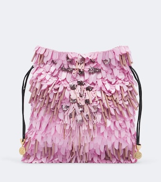 Dustbag embellished pouch | La DoubleJ