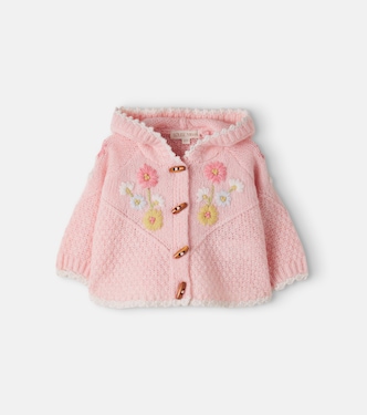 Baby Ezi floral embroidered cardigan | Louise Misha