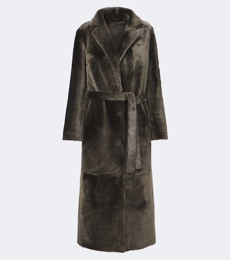 Reversible shearling and leather coat | Yves Salomon