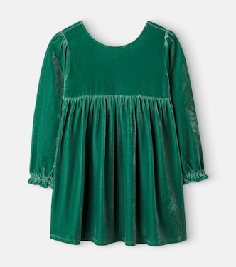 Gia bow-detail velvet dress | Konges Sløjd