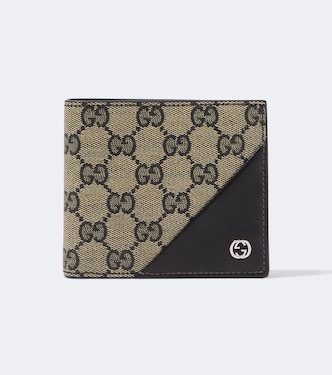Interlocking G GG canvas bifold wallet | Gucci