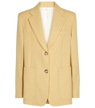 Single-breasted wool blazer | Victoria Beckham