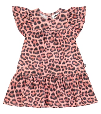 Baby Carolle leopard-print cotton-blend dress | Molo