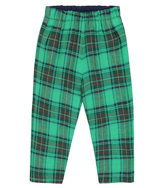 Baby Dandy checked linen pants | Bonpoint