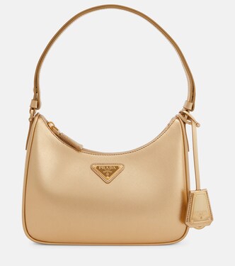 Cleo Mini leather shoulder bag | Prada