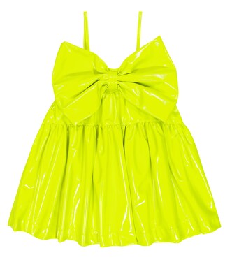 Tiered patent dress | Caroline Bosmans