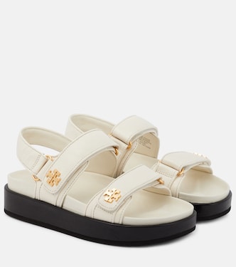 Double T leather sandals | Tory Burch