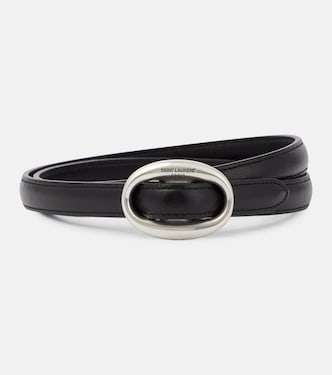 Slim leather belt | Saint Laurent