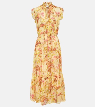 Matchmaker printed georgette midi dress | Zimmermann