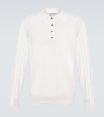 Cotton polo sweater | Brunello Cucinelli