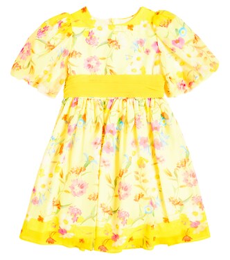 Balloon-sleeve floral dress | Patachou