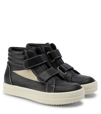 High-Top Sneakers Straps Vintage aus Leder | Rick Owens Kids