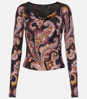 Paisley jersey top | Etro