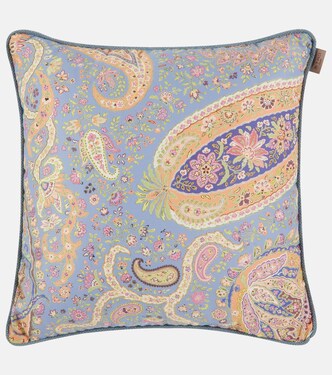 Maranta embroidered cotton cushion | Etro