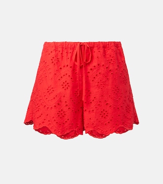 Broderie anglaise cotton shorts | Poupette St Barth