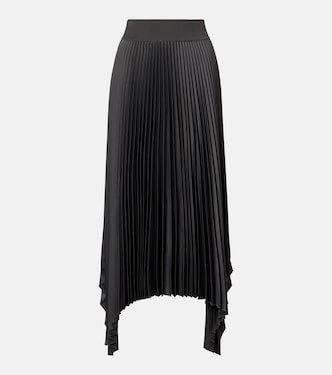 Ade asymmetric plissé midi skirt | Joseph