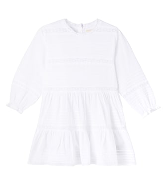 Orchid lace-trimmed cotton dress | Konges Sløjd