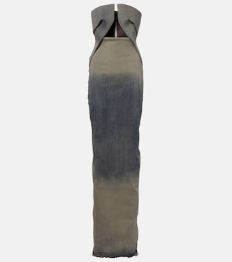 Robe longue en jean | Rick Owens