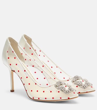 Pumps Hangisi 90 a pois | Manolo Blahnik
