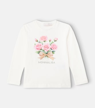Top en coton mélangé à logo | Monnalisa