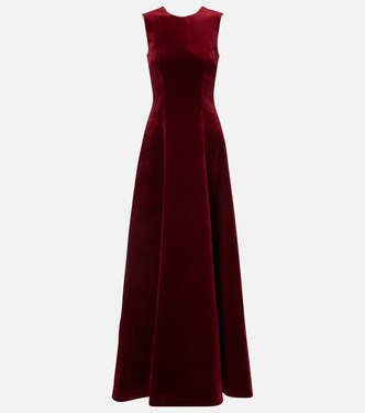 Nodin cotton velvet gown | Emilia Wickstead