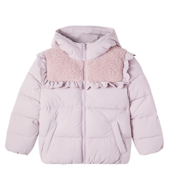 Camila hooded padded ruffled jacket | C'era Una Volta