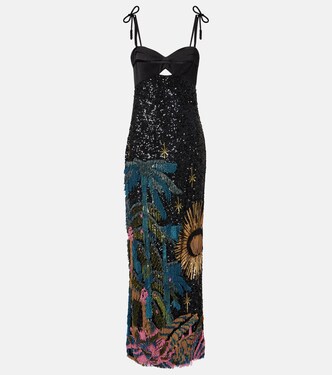 Embellished silk-blend gown | Johanna Ortiz