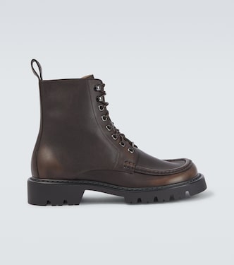 Sierra leather combat boots | Loewe