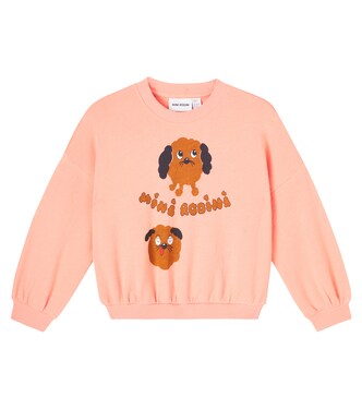 Doggies printed cotton sweatshirt | Mini Rodini