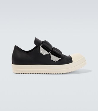 Low Strap Sneaks leather sneakers | Rick Owens