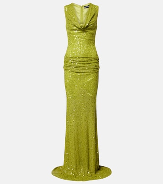 Sequined draped gown | David Koma