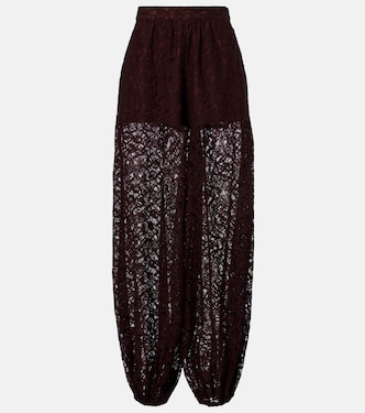 Cotton-blend lace balloon pants | Adriana Degreas