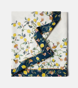 Borboni White Large linen tablecloth | La DoubleJ
