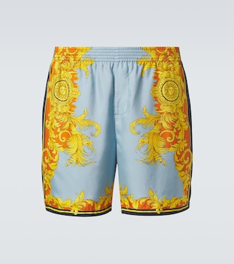Printed silk shorts | Versace