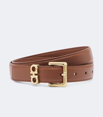 Gancini leather belt | Ferragamo