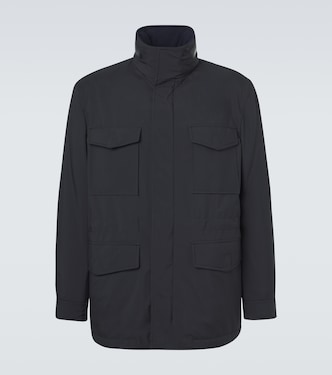 Leather-trimmed field jacket | Brioni