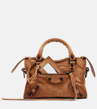 Le City Mini suede top-handle bag | Balenciaga
