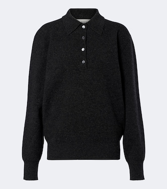 Wool, cashmere, and silk-blend polo sweater | Róhe