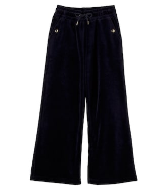 Cotton velvet sweatpants | Chloé Kids