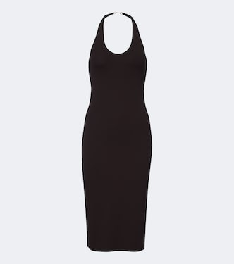 Horsebit crêpe jersey midi dress | Gucci