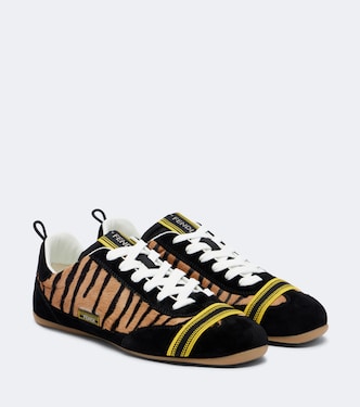 Sneakers Wrap in cavallino con suede | Fendi