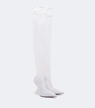 Cheope mesh over-the-knee boots | The Attico