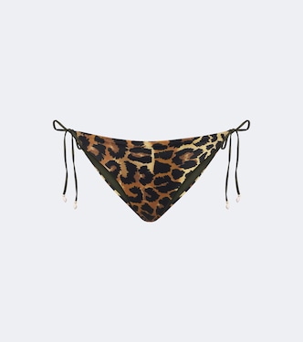 Leopard-print bikini bottoms | Johanna Ortiz