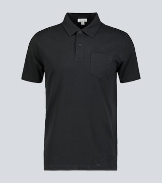 Riviera cotton polo shirt | Sunspel