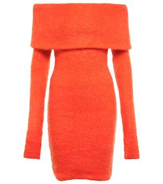 Aria off-shoulder mohair-blend sweater dress | Isabel Marant
