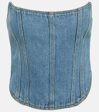 Bustier-Top aus Denim | Magda Butrym