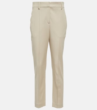 Pantalon slim en coton mélangé | Brunello Cucinelli